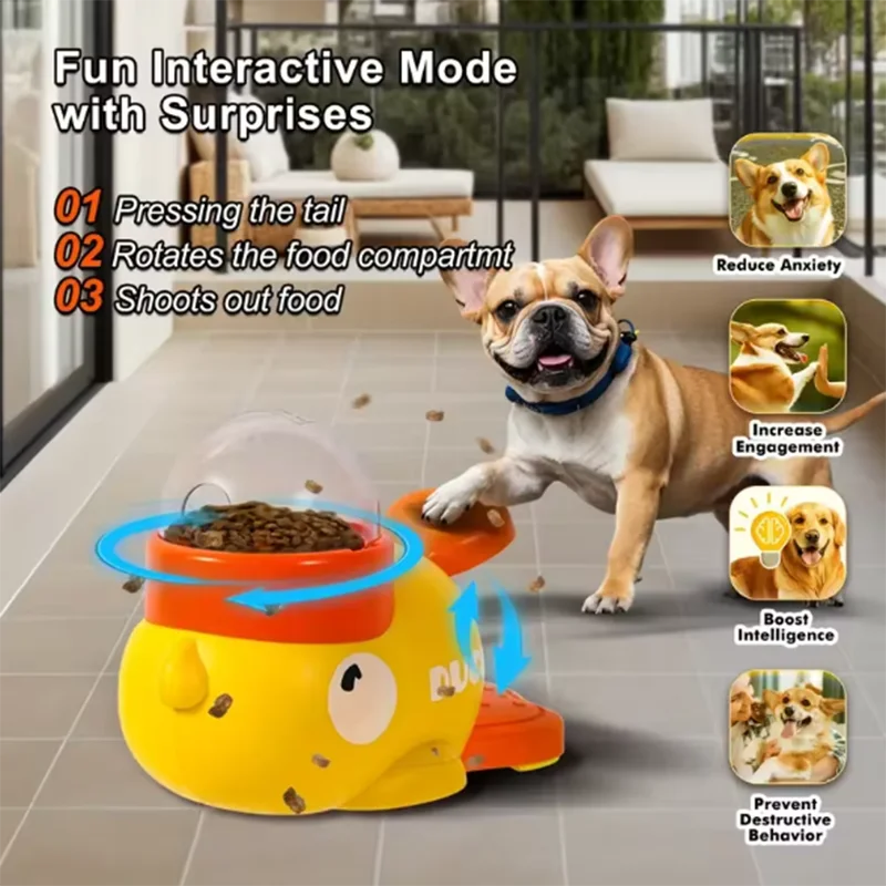 Interactive Duck Puzzle Feeder for Dogs & Cats
