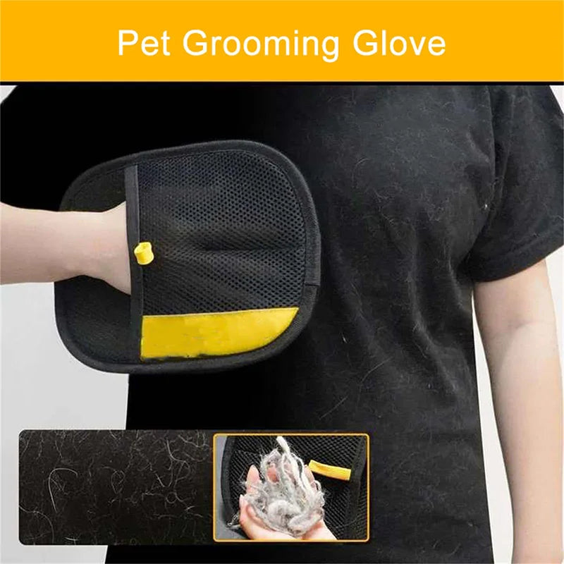 Pet Hair Remover Gloves — Double Sided & Multi-functional