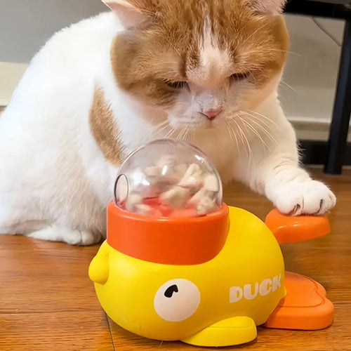 Interactive Duck Puzzle Feeder for Dogs & Cats