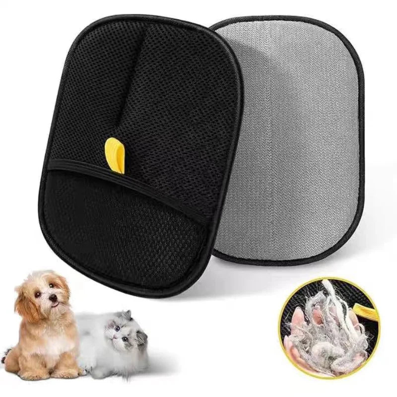 Pet Hair Remover Gloves — Double Sided & Multi-functional